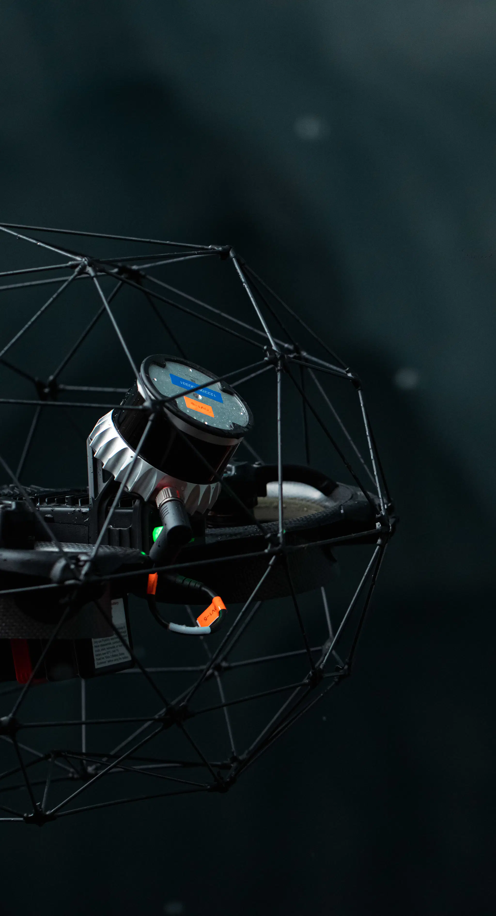 Lidar sensor attached to autonomous drone