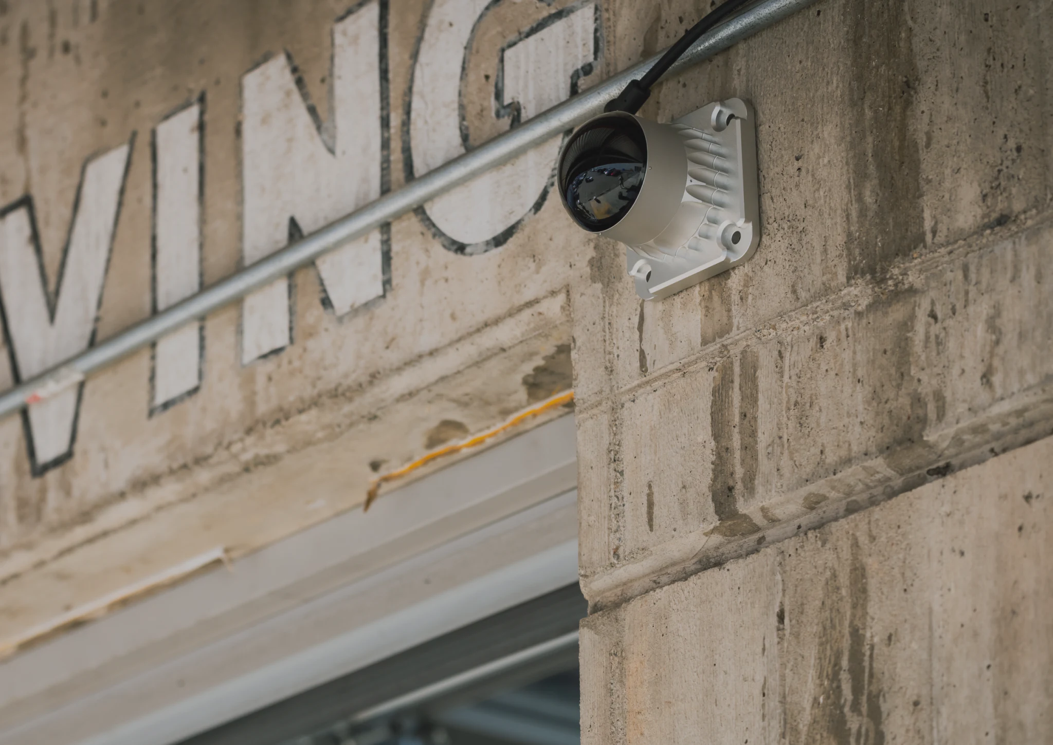 image of OSDome Lidar Sensor mounted on wall