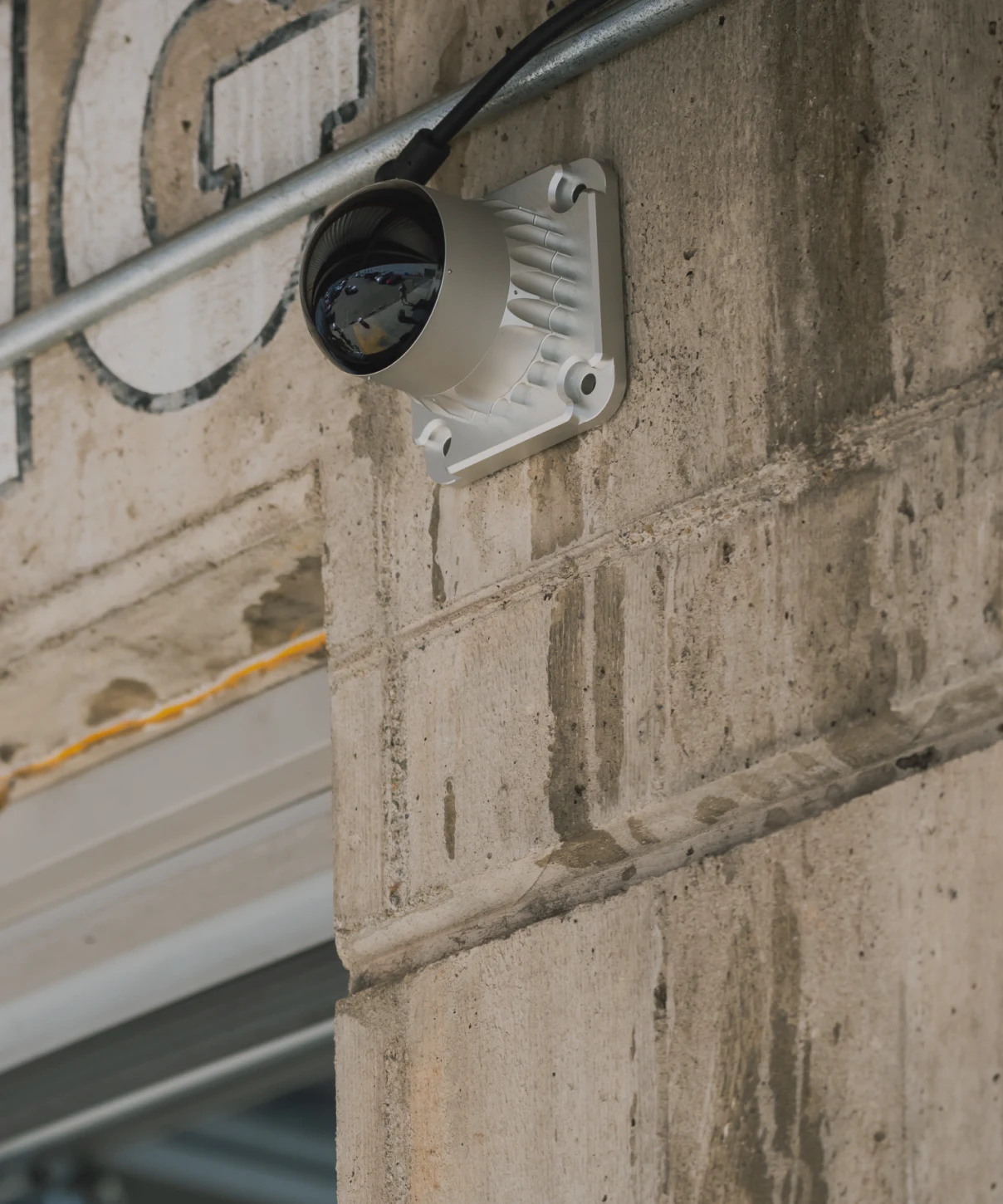 image of OSDome Lidar Sensor mounted on wall